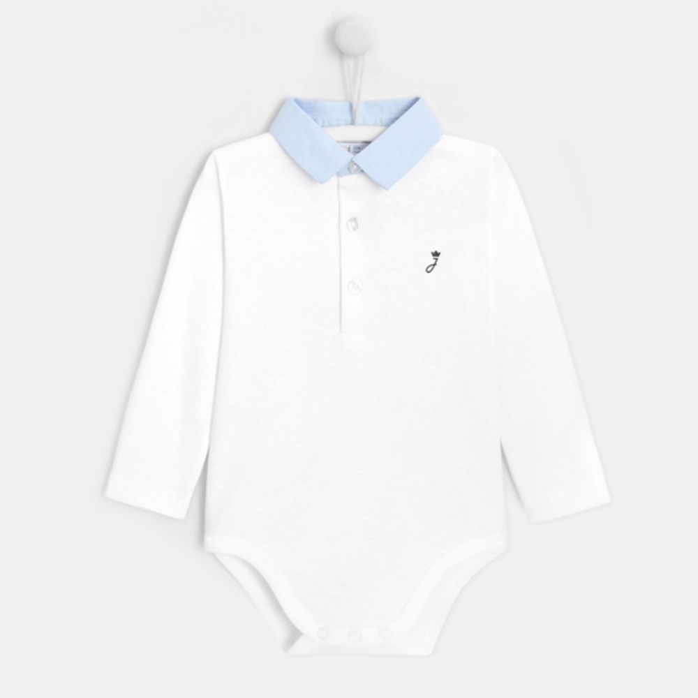 Jacadi Toddler Bodysuit with Oxford Collar